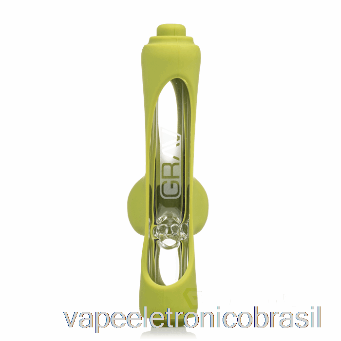 Vape Eletronico Grav Mini Rolo Compressor Com Pele De Silicone Verde Abacate